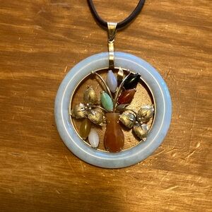 Vintage White Jade Necklace